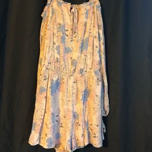 Pink flower design romper